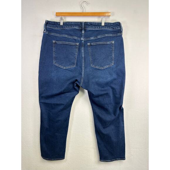 Woman's J. Crew Straight Jeans -‎ Size 35 Dark Wash Everyday Denim - Picture 6 of 9